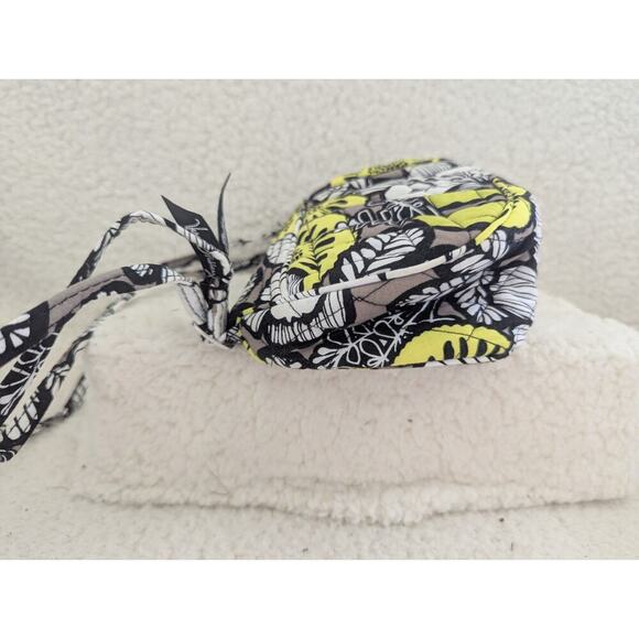 Vera Bradley Frannie Small Crossbody in "Citron" Pattern Yellow Gray White Black - Picture 8 of 11